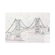 Load image into Gallery viewer, Ben Franklin Bridge Full Color Canvas