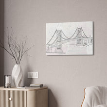 Load image into Gallery viewer, Ben Franklin Bridge Full Color Canvas