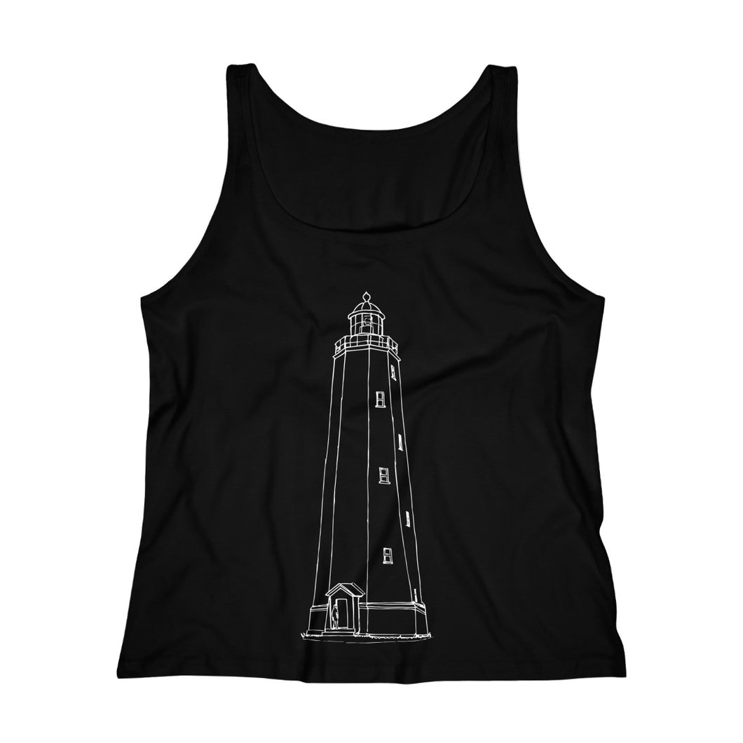 Sandy Hook Light - Women's Relaxed Jersey Tank Top