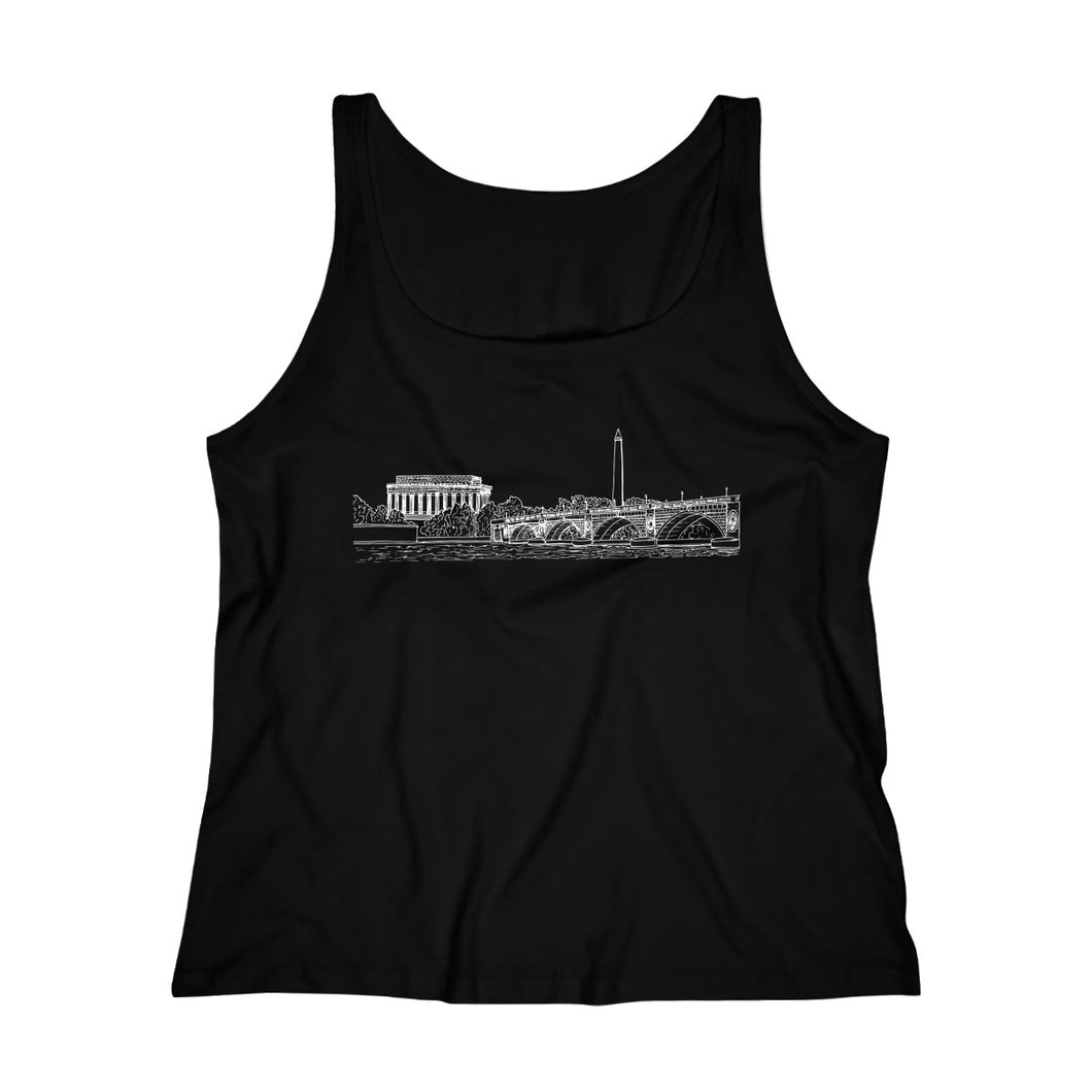 Arlington Memorial Bridge - Women's Relaxed Jersey Tank Top