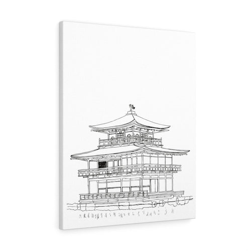 Kinkaku-ji Temple-Canvas Gallery Wraps