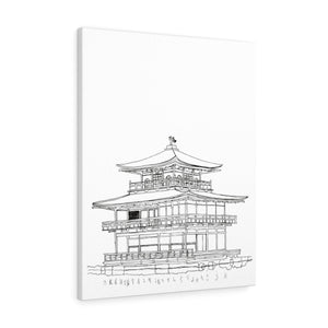 Kinkaku-ji Temple-Canvas Gallery Wraps