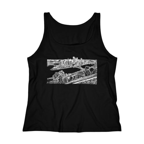 Pittsburgh Skyline - Women's Relaxed Jersey Tank Top