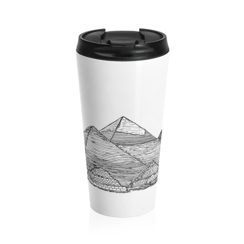 Pyramids - Stainless Steel Travel Mug