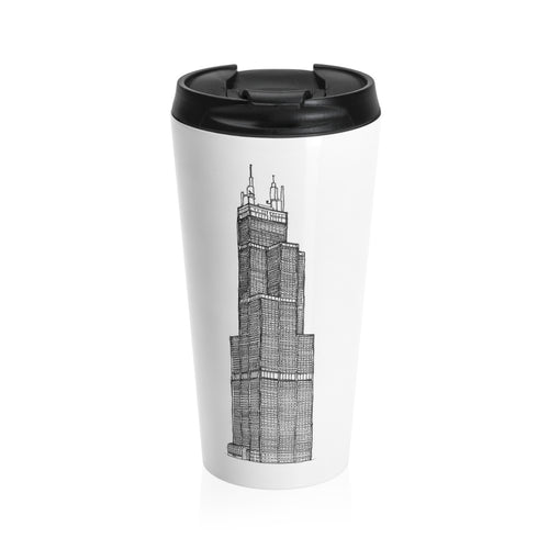 Willis Tower - Stainless Steel Travel Mug