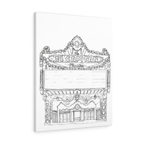 El Capitan Hollywood-Canvas Gallery Wraps