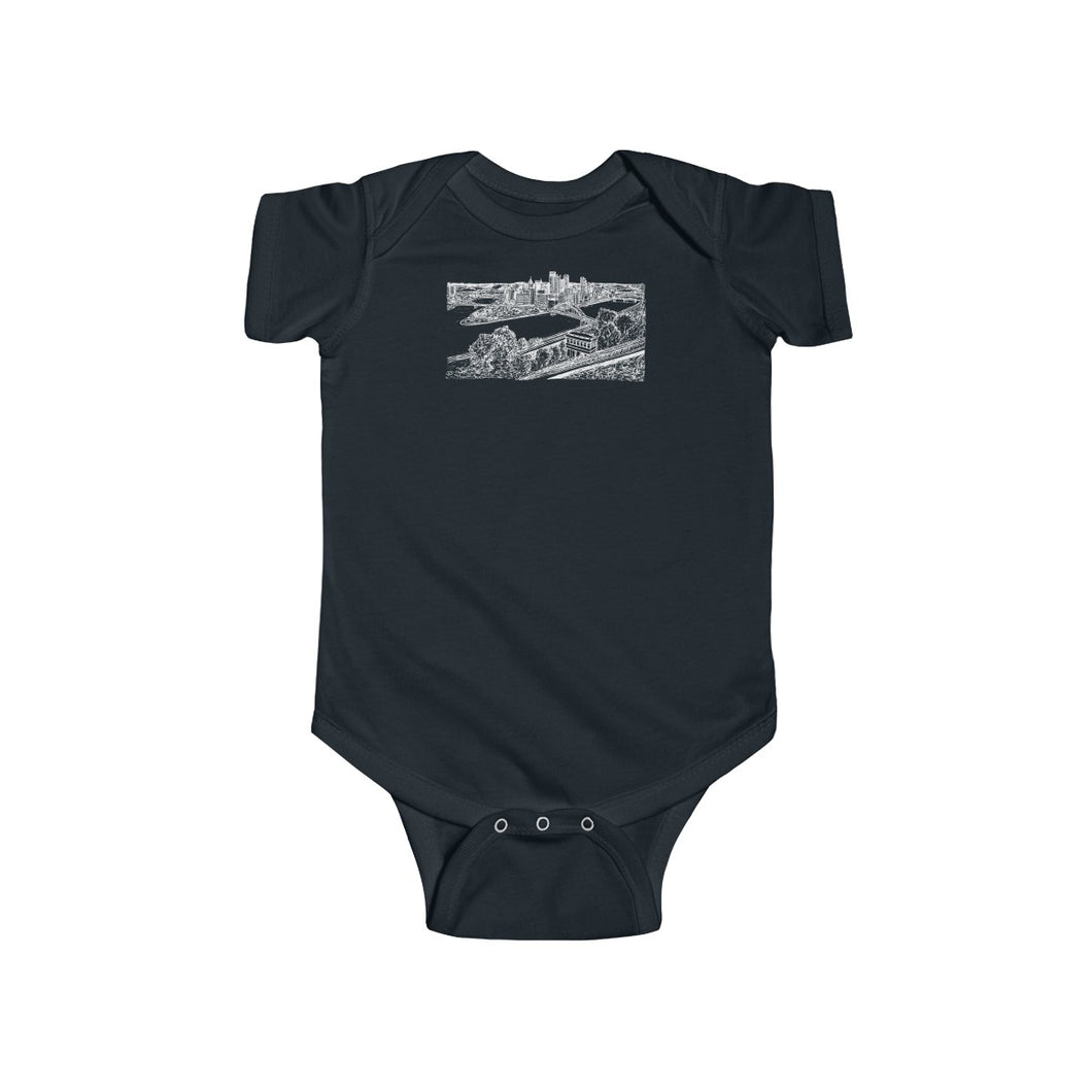 Pittsburgh Skyline - Infant Fine Jersey Bodysuit