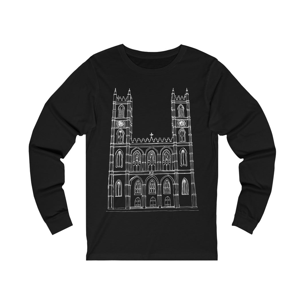 Notre-Dame Basilica - Unisex Jersey Long Sleeve Tee