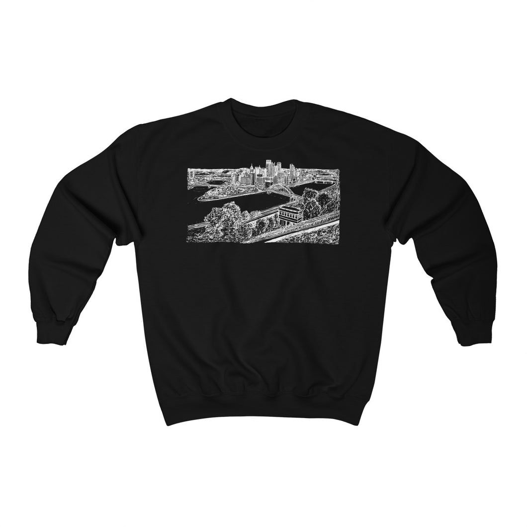 Pittsburgh Skyline - Unisex Heavy Blend™ Crewneck Sweatshirt