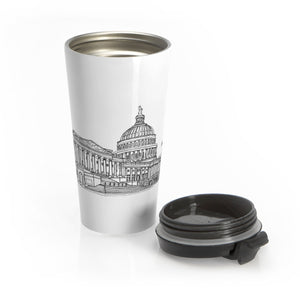 United States Capitol - Stainless Steel Travel Mug