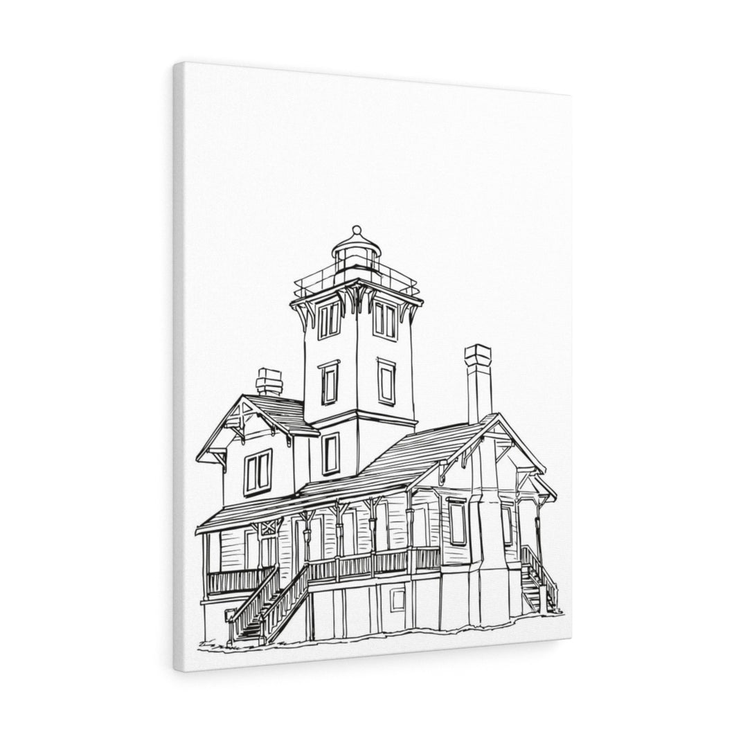 Hereford Inlet Light-Canvas Gallery Wraps