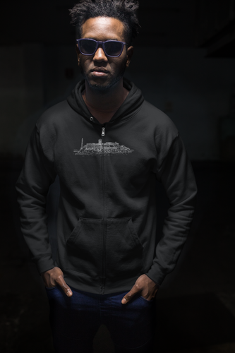 Alcatraz - Unisex Heavy Blend™ Full Zip Hooded Sweatshirt