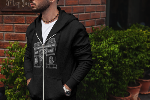 Arc de Triomphe - Unisex Heavy Blend™ Full Zip Hooded Sweatshirt