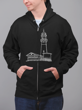 Load image into Gallery viewer, Diamond Head Lighthouse - Unisex Heavy Blend™ Full Zip Hooded Sweatshirt
