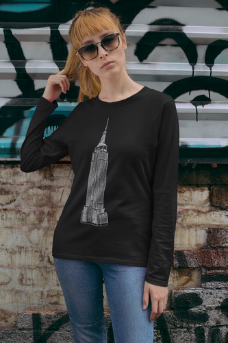 Empire State Building-Unisex Jersey Long Sleeve Tee