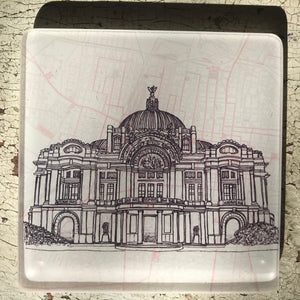 Palacio de Bellas Artes - Glass Coaster