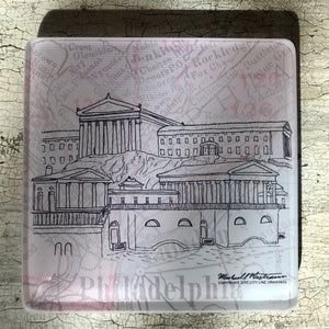 Art Museum & Water Works - Glass Coaster