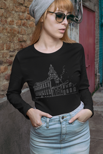 Independence Hall - Unisex Jersey Long Sleeve Tee