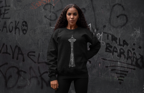 Space Needle - Unisex Heavy Blend™ Crewneck Sweatshirt
