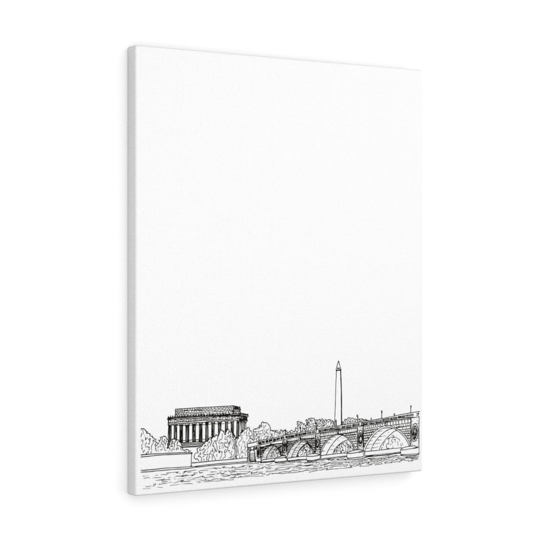 Arlington Memorial Bridge-Canvas Gallery Wraps