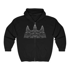 Angkor Wat - Unisex Heavy Blend™ Full Zip Hooded Sweatshirt