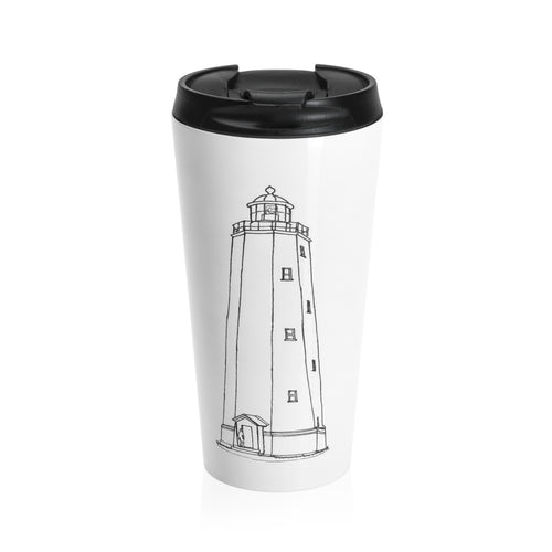 Sandy Hook Light - Stainless Steel Travel Mug