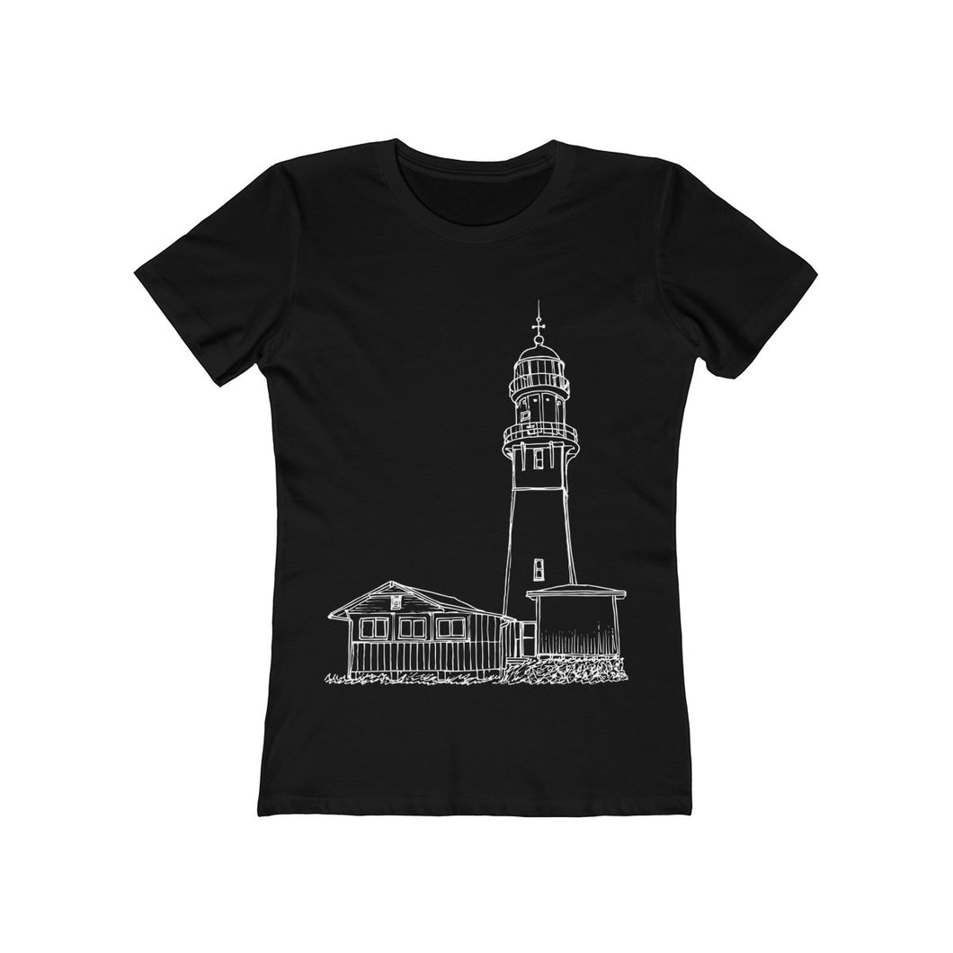 Diamond Head Lighthouse - Women's The Boyfriend Tee