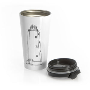 Sandy Hook Light - Stainless Steel Travel Mug