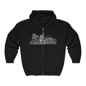 Notre Dame Cathedral - Unisex Heavy Blend™ Full Zip Hooded Sweatshirt
