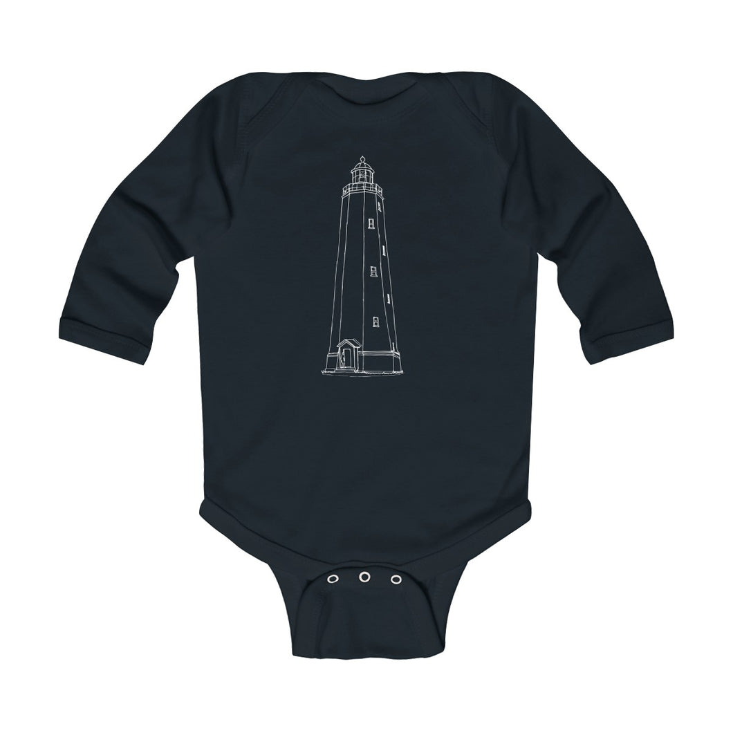 Sandy Hook Light - Infant Long Sleeve Bodysuit