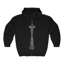 Load image into Gallery viewer, Space Needle - Unisex Heavy Blend™ Full Zip Hooded Sweatshirt