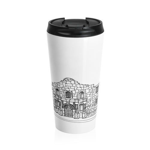 Alamo Chapel - Stainless Steel Travel Mug