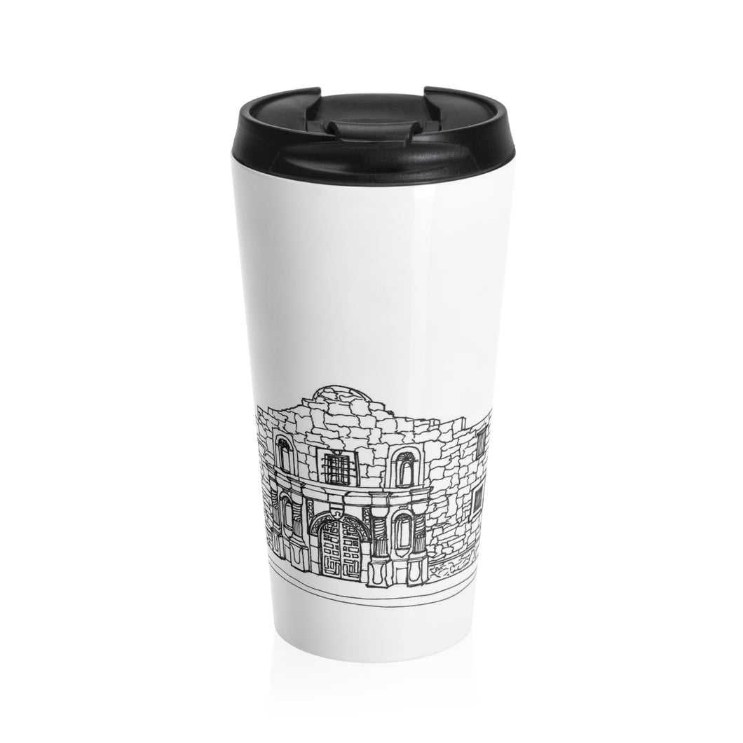 Alamo Chapel - Stainless Steel Travel Mug