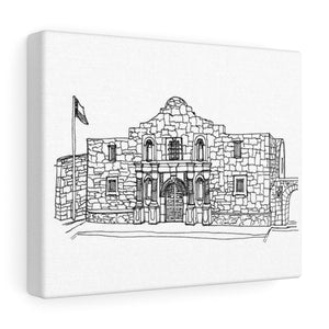 Alamo Chapel-Canvas Gallery Wraps